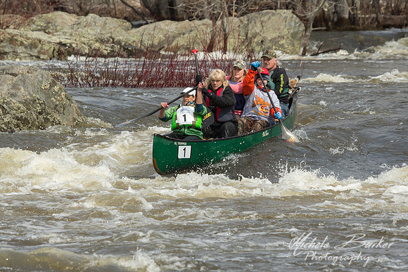 2014 Kenduskeag Stream Canoe Race Bib #1