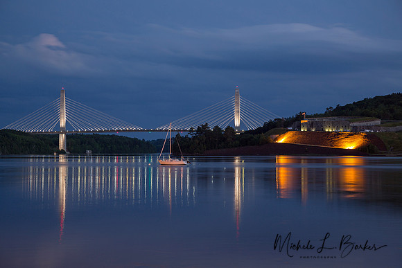 Penobscot Narrows Bridge and Fort Knox