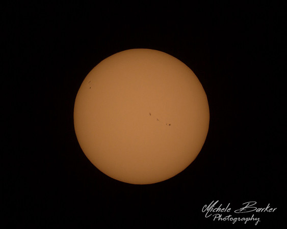 Sun after the solar eclipse ended