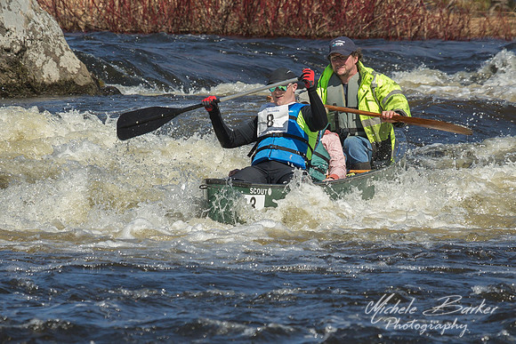 2016 Kenduskeag Stream Canoe Race Bib #8