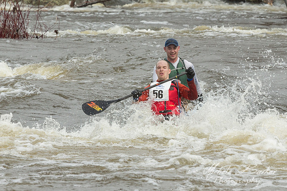 2014 Kenduskeag Stream Canoe Race Bib #56